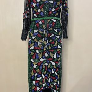 Heavy Embellished Cocktail Gown