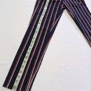 Blue Trouser With Red And White Strips Waist 26