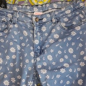 Floral Printed Jean