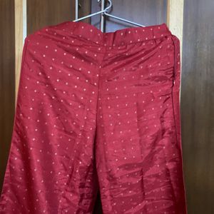 W Red Parallel  Pants