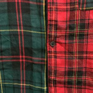 Green and Red checked shirt