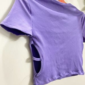 Purple Crop Top