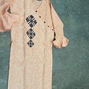 Viscose Rayon Embroidery Stylish  Kurta