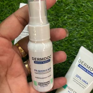 Dermdoc Serum, Underarm Spray& Foot Cream Combo