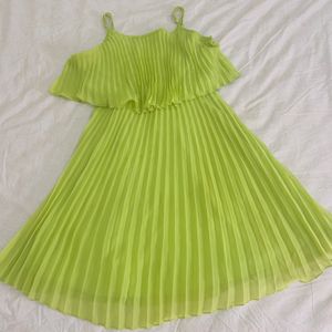 Lime Green A-Line Dress