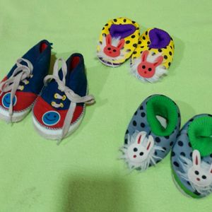 Pack Of 3 Infant Booties