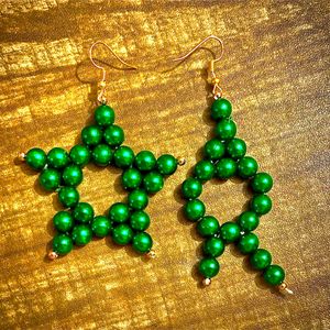 Green Star Earring