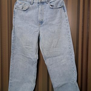 Heavily Washed Denim Jeans