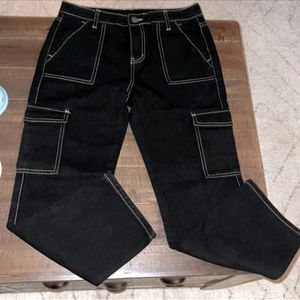 O-78 Size 28 Cargo Women Denim Jeans