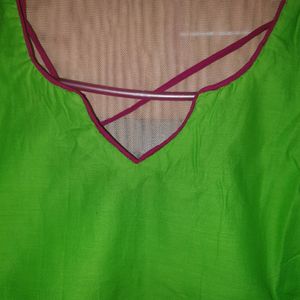 Fluorescent Green Kurta