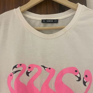 Shein Flamingo Tshirt In S