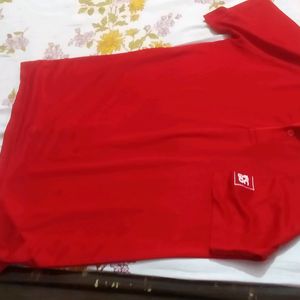 Red Very Soft, Stretchable T Shirt For Men Women