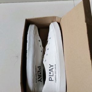 White Plastic Shoes Mens Casual Use