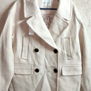 PLUS SIZE Formal Blazer Winter Coat Jacket Cream