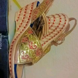 Multicolour Bridal Heel Sandals