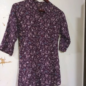 Floral Tunic With Belt