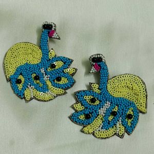 Ostrich Bird Earring