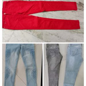 4 Different Jean's For Girls & Women