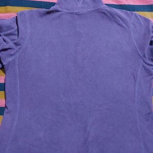 Violet color sweatshirt. Soft material.