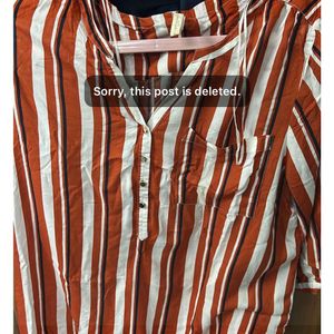 Relaxed Stripe Boxy Top