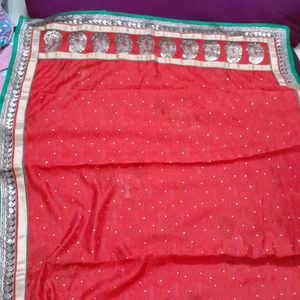 Beautiful Saree With Heavy Border