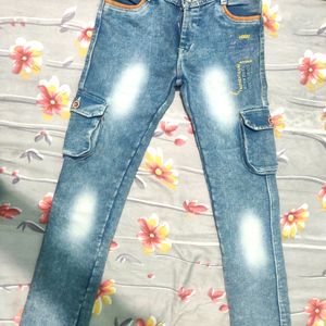 Demin Cargo Blue #Jeans / Waist Size 28