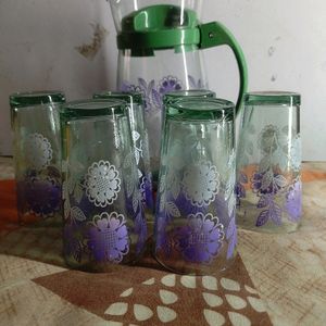 Printed Juice Set , With Jug