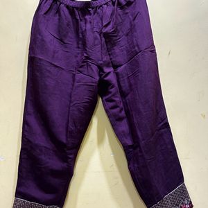 Berrylicious Purple Kurta Set Size XL