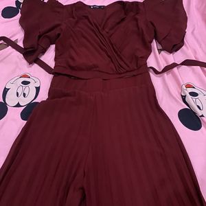 Maroon Jumpsuit For Women