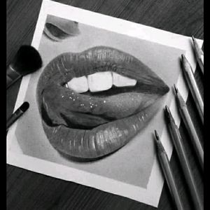 Lips Art Work