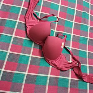 Stylish Padded Rose Pink Bra For Women