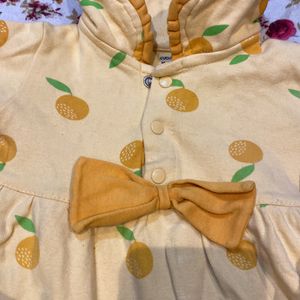 Mustard Yellow Bow Frock