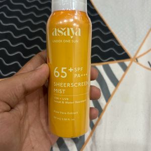 Asaya 65+ SPF Sheerscreen Mist