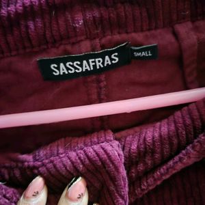 Sassafras Burgundy Skirt M Size