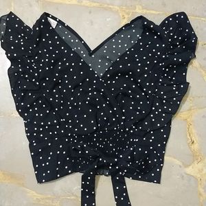 Black Casual Top For Women