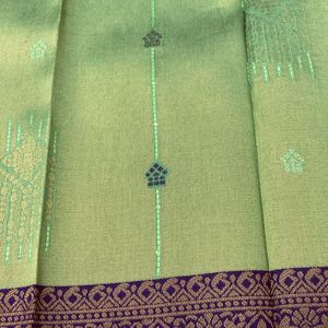 New Wedding Semi Silk Saree For Grabs