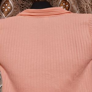 Peach Crop Top