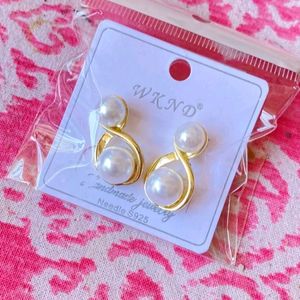 Pearl Work Drop Earrings