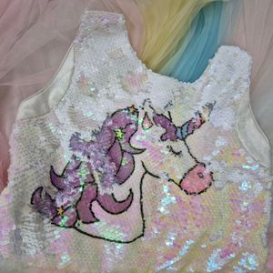 Girls Unicorn Frock