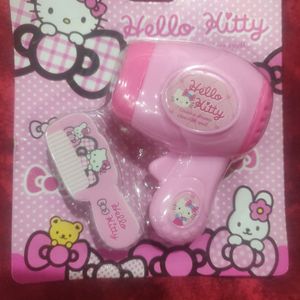 Hello Kitty Cartoon Printed Hair Dryer Sharpene