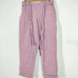 Mauve Printed Trousers (Women's)