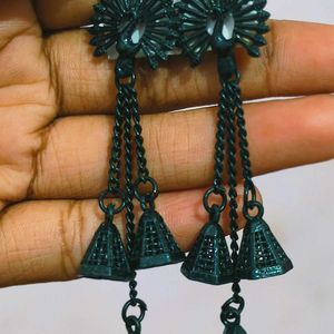 Peacock Jhumki Earring