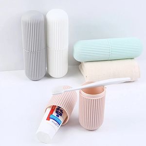 Travel Plastic Toothbrush Holder {Set-4}