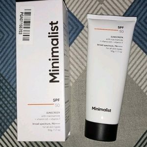 Minimalist Sunscreen Spf50