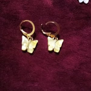 Gold Butterrly Earrings