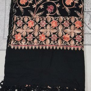 Kashmiri Aari Embroidered Wool Stole