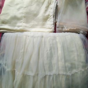 Today Price Is Only 250 Rs Beautiful White Gown