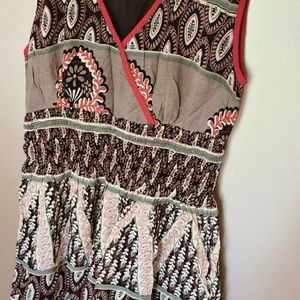 Multi Color Sleeveless Dress