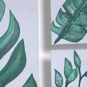 Leafy TRIO PAINTING