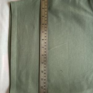 28 Zara Olive Padded Cut Sleeves Top